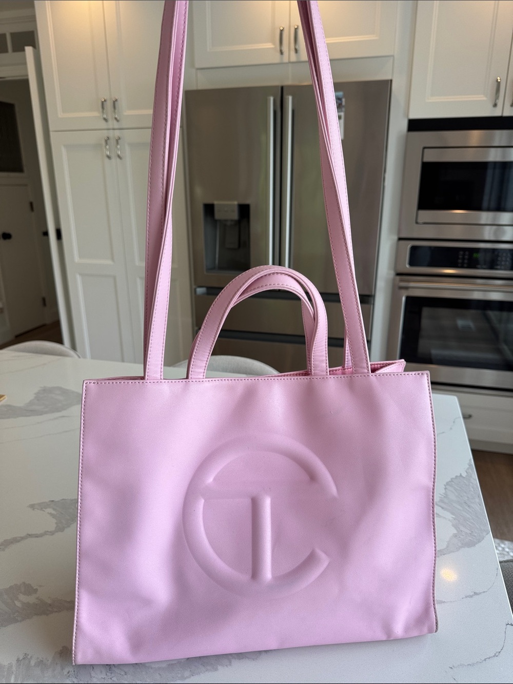 Telfar Bubblegum pink tote